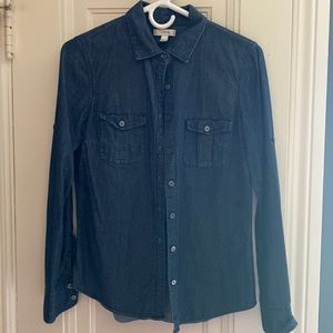 J.Crew dark denim shirt size 2
